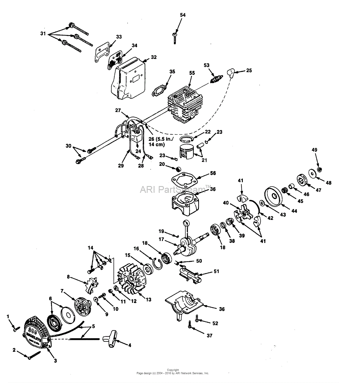 Parts Diagram For 4218c Homelite Chainsaw