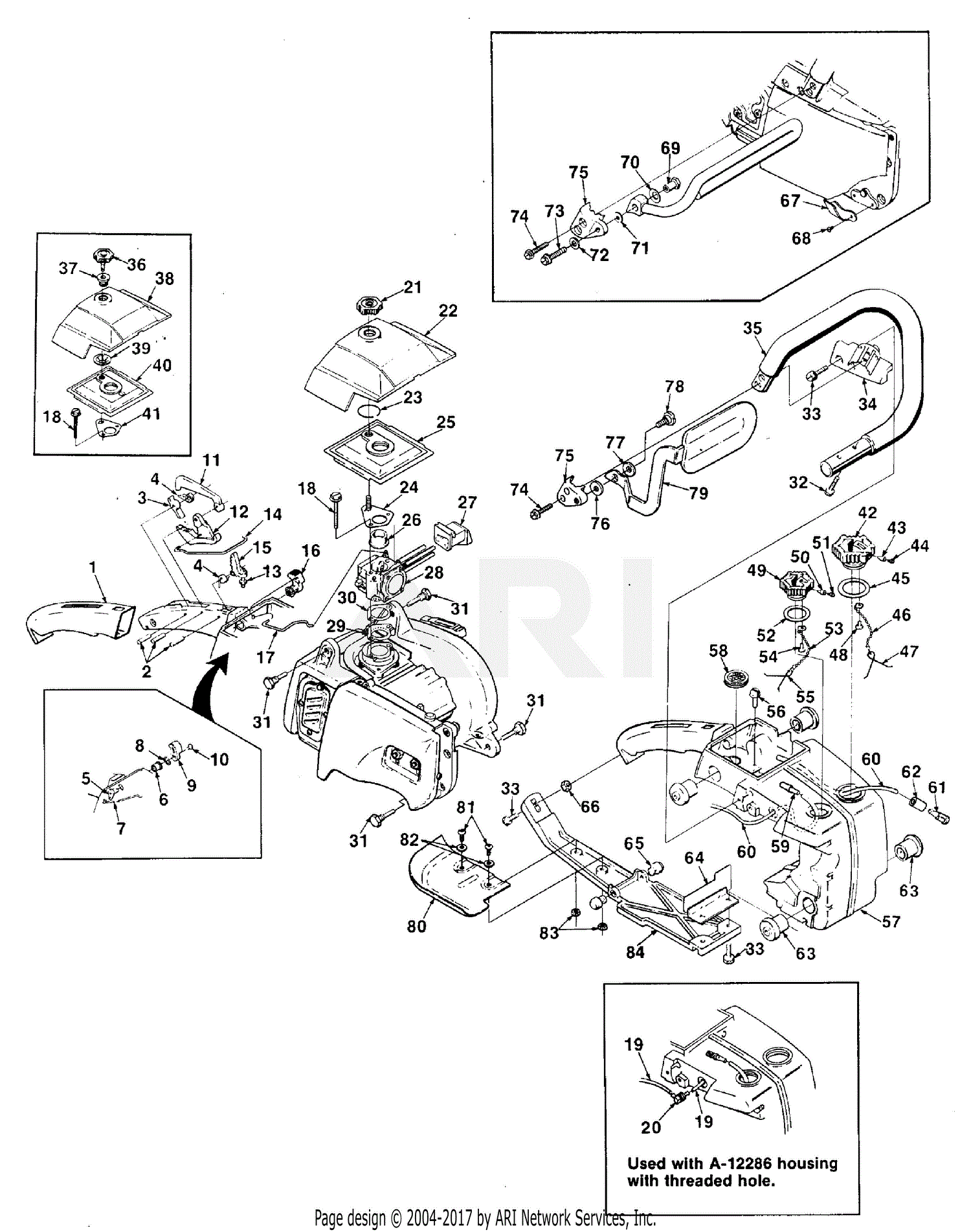 Homelite Electric Chainsaw Parts Diagram 4271