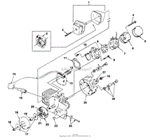 Homelite Lx30 Bandit Chain Saw Ut-10705-a Parts Diagram For Peripheral 