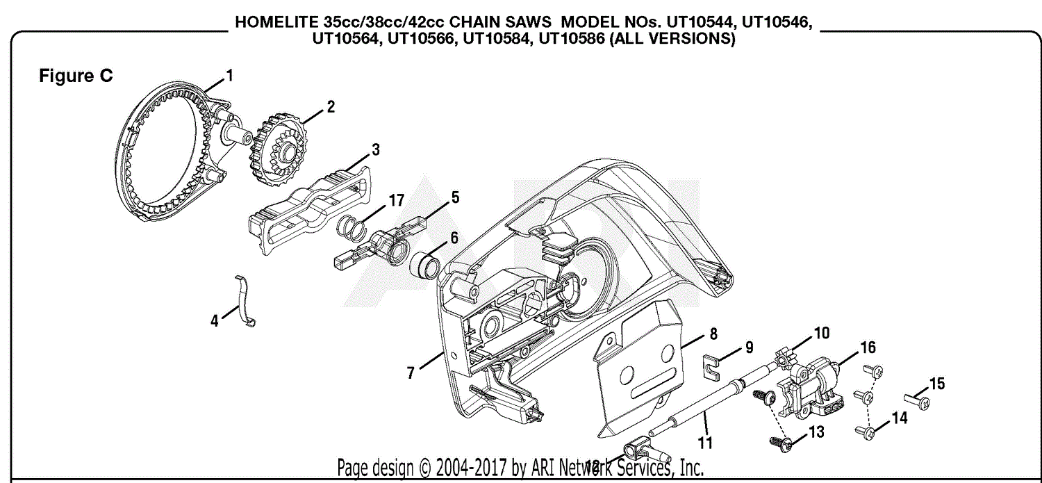 Homelite Super Xl Chainsaw Parts Diagram