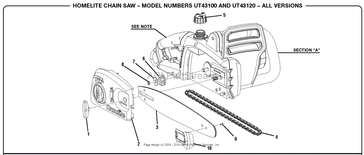 Homelite Ut43120 Electric Chainsaw Manual