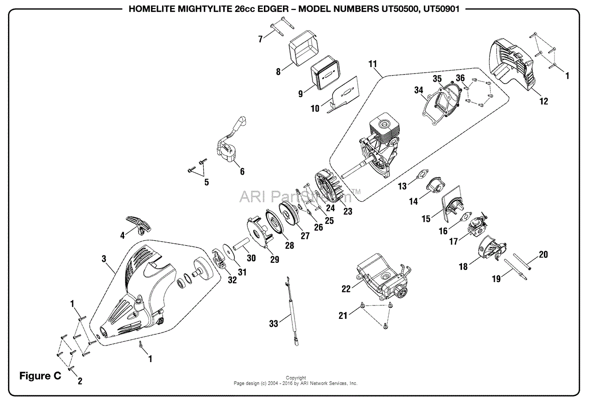 Homelite Edger Parts