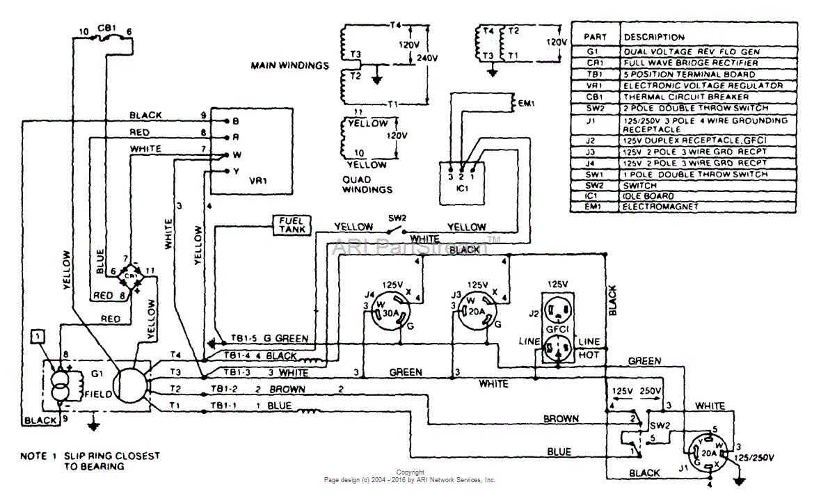 Homelite 180HIE63 Generator UT-03764 Parts Diagram for Wiring Diagram