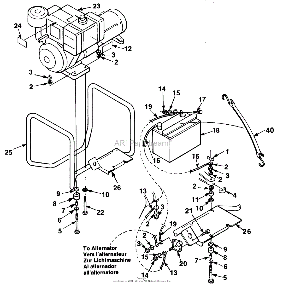 Homelite EH5500HD Generator UT-03689 Parts Diagram for Electric Start