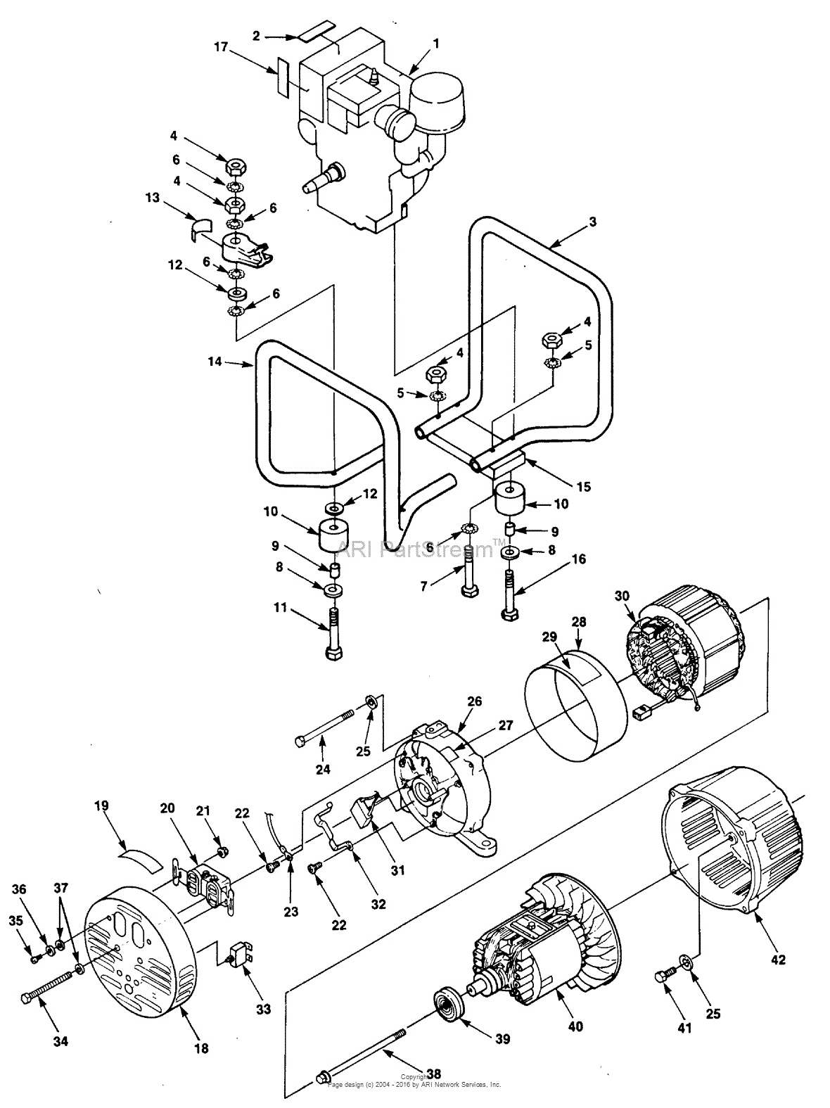 Elite Generator Parts Diagram