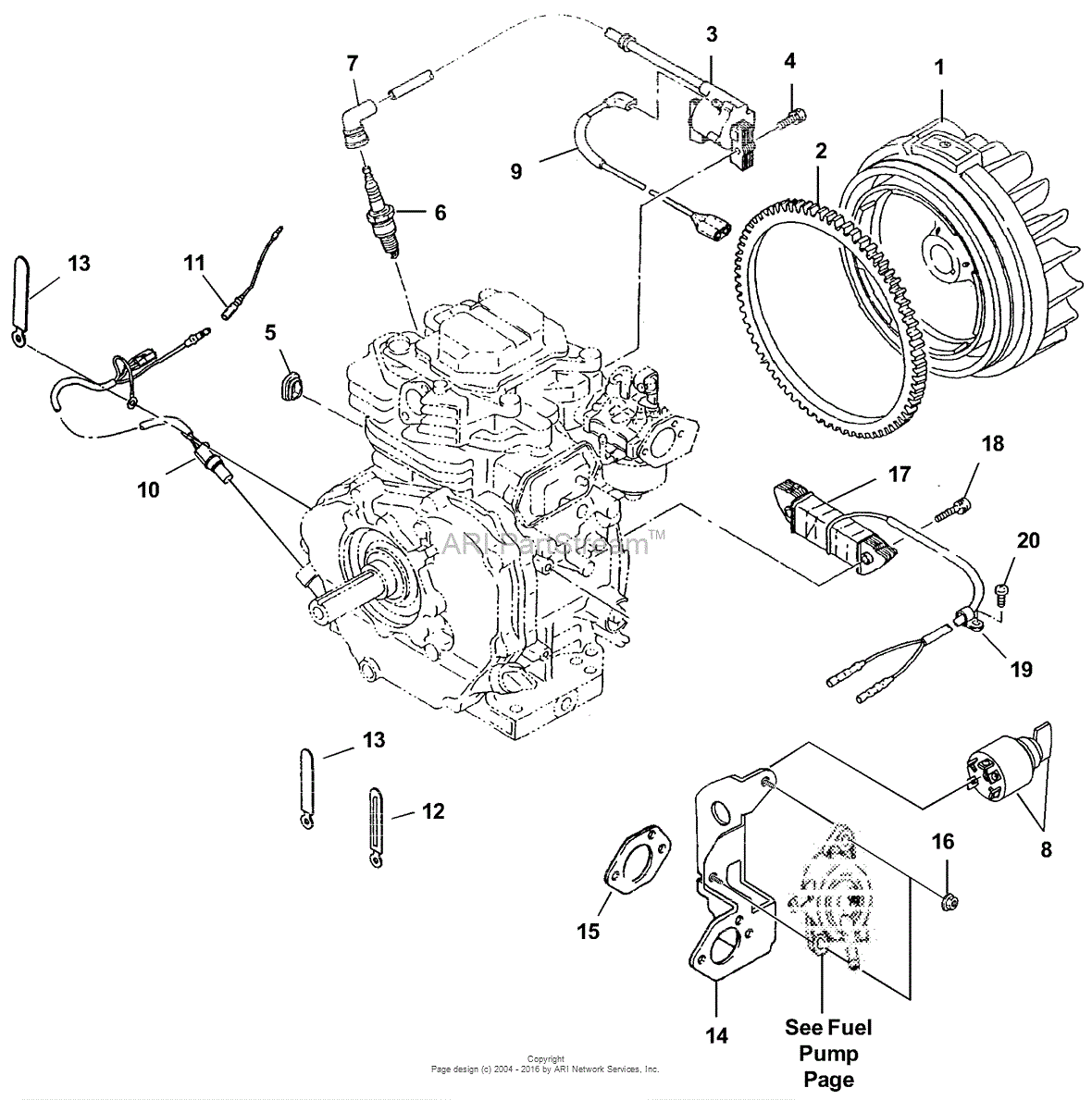 Homelite LRE5550 UT-03834 Parts Diagram for Ignition