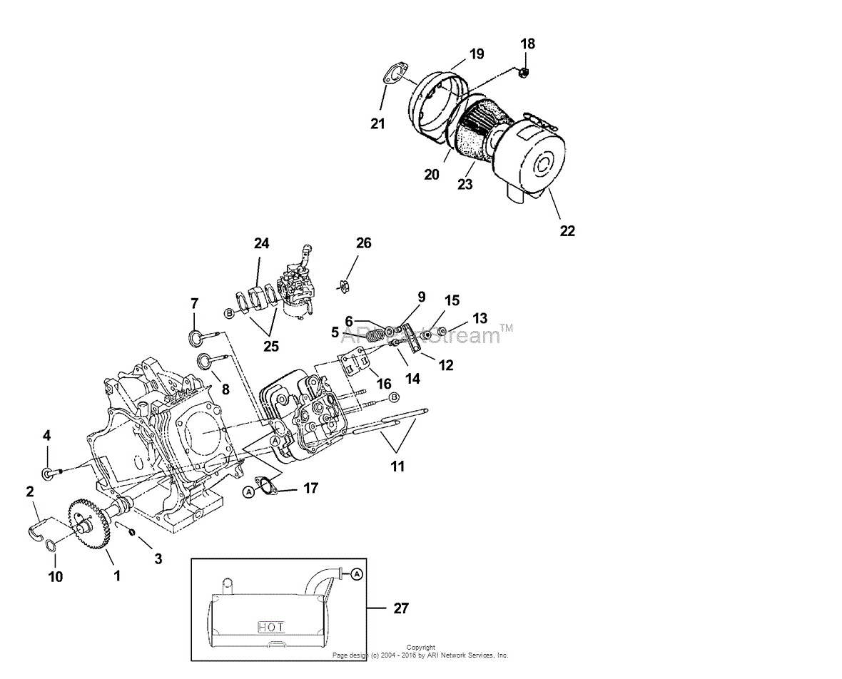 Homelite LRXE5600 Generator UT-03823 Parts Diagram for Exhaust