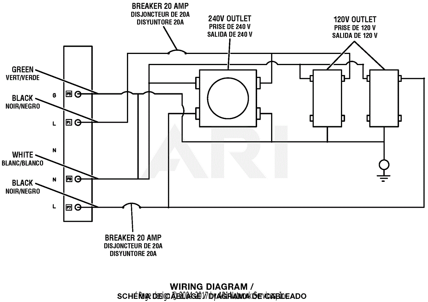 Homelite Ut905000p 5000 Watt Generator Parts Diagram For