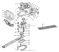 Homelite Shrub Shaper 17 UT-18022-E Parts Diagram for Handles - Gear ...