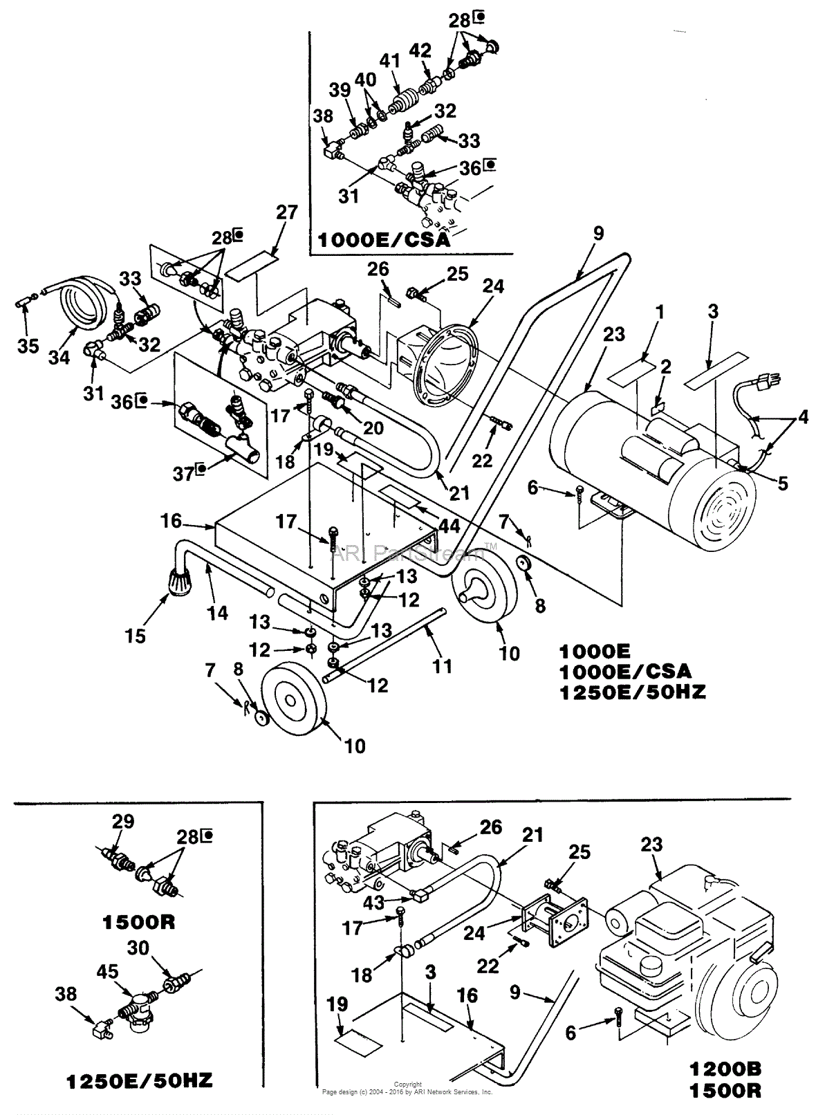 Homelite Hpw1500r Pressure Washer Ut 01808 Parts Diagram For Exploded View