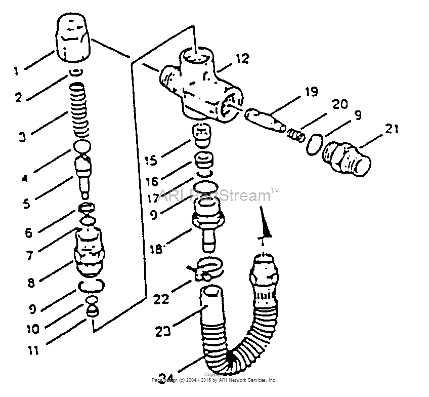 Homelite HPW1550 Plus Pressure Washer UT-01812 Parts Diagram for Unloader