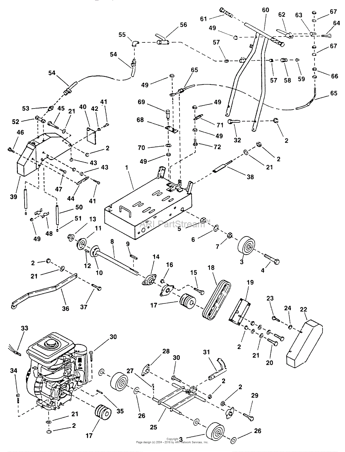 Homelite HWS814 Concrete Saw UT-05046 Parts Diagram for Exploded View