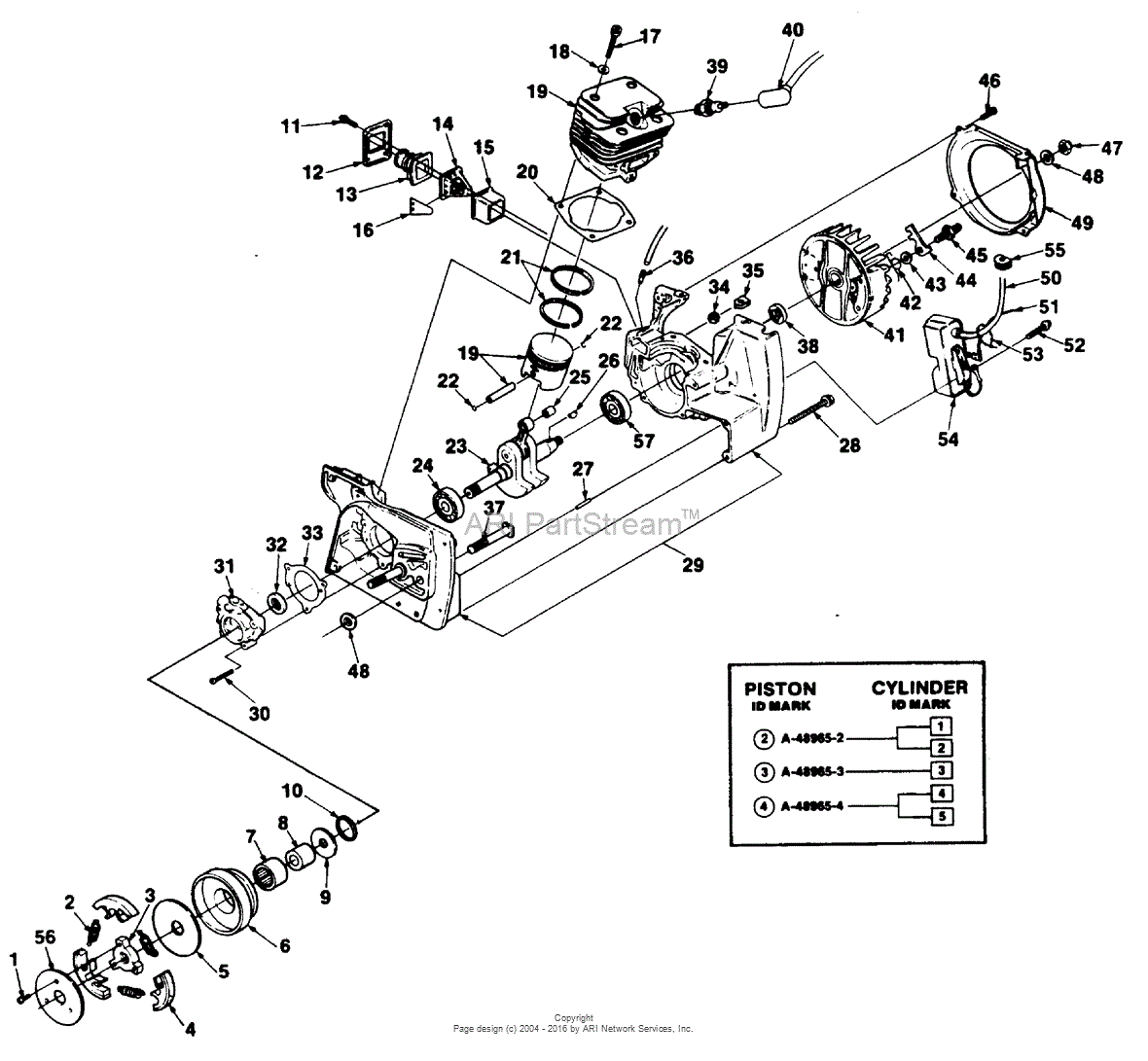 Homelite DM401 Multi Purpose Saw UT-05028 Parts Diagram for Clutch ...