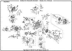 Homelite BM802711 Pressure Washer Mfg. No. 090079304 Parts Diagram for  General Assembly