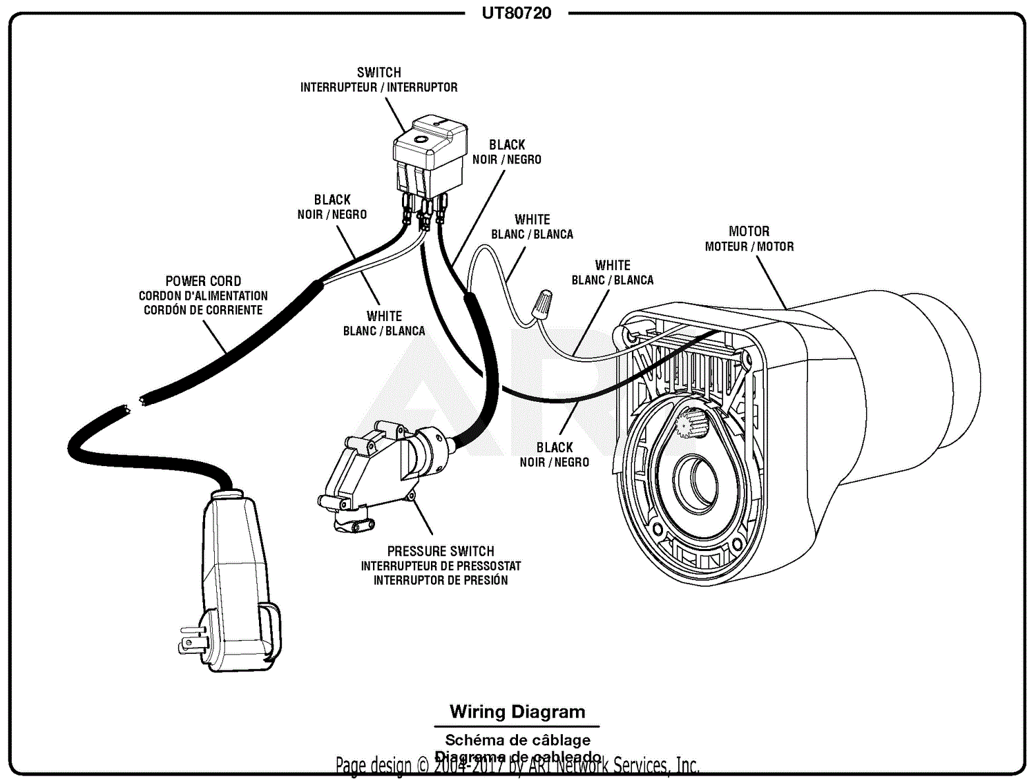 Homelite Ut80720 Pressure Washer Parts Diagram For Wiring