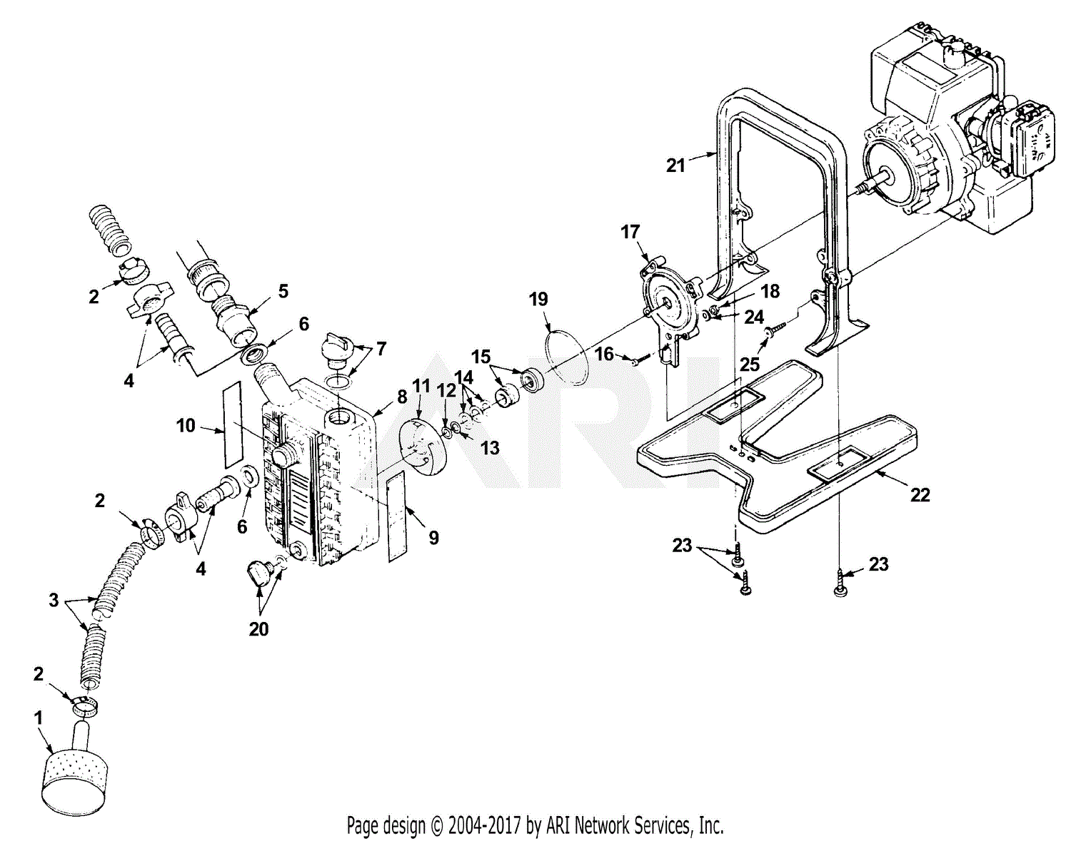 Homelite AP125 Pump UT-01704-D 01704-D-UT AP125 Pump UT-01704-D AP125 ...