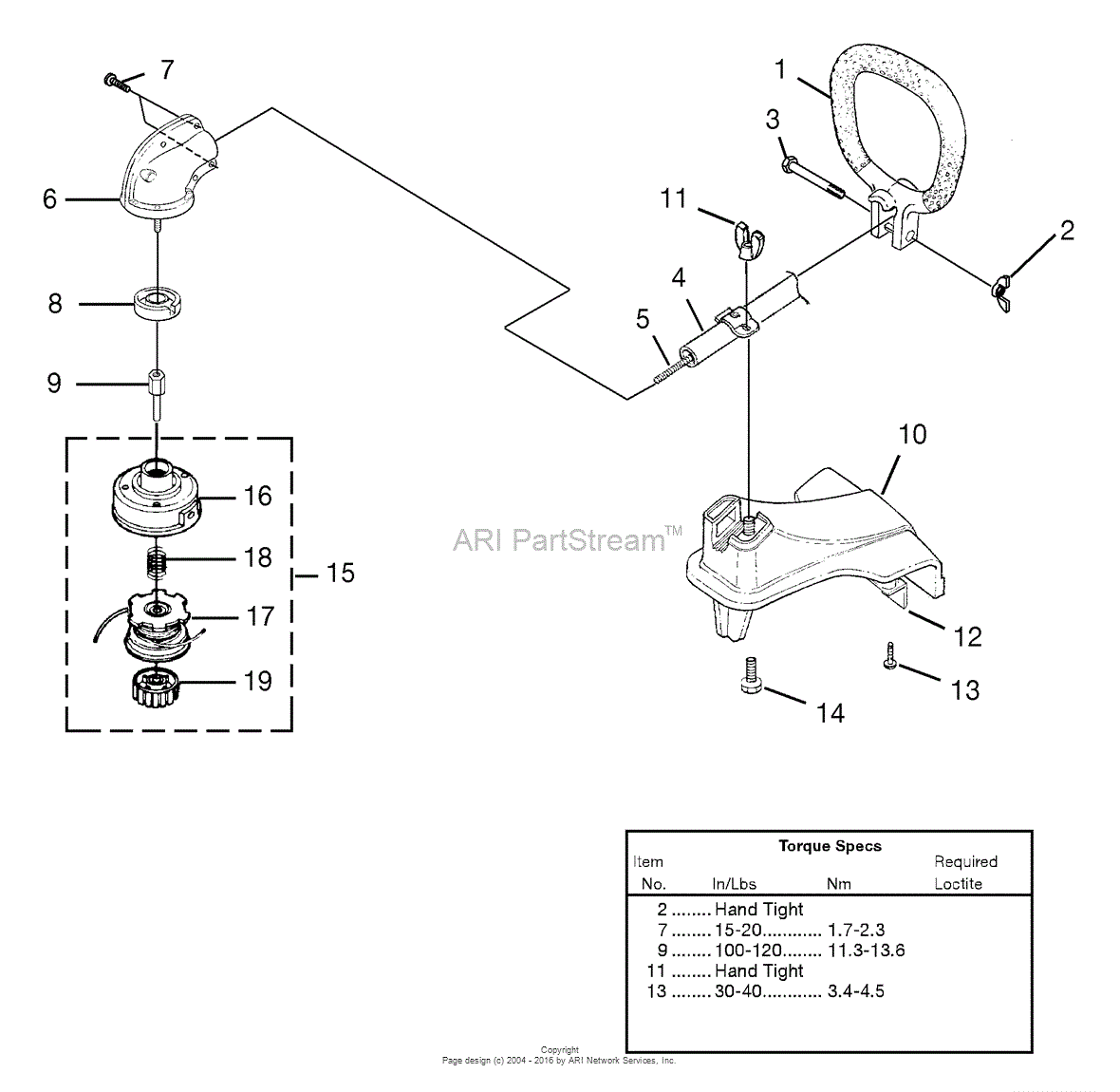 Homelite EZ Reach(TM) String Trimmer UT-20778 Parts Diagram for Shaft ...