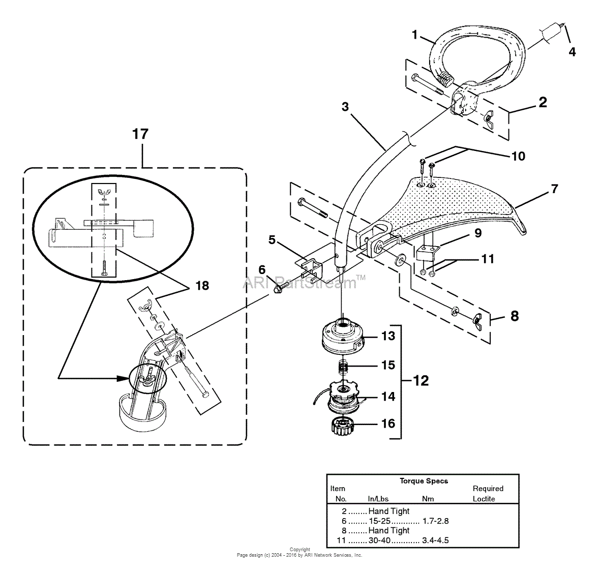 Homelite Trim N' Edge String Trimmer UT-20772 Parts ... 12 string wiring diagram 