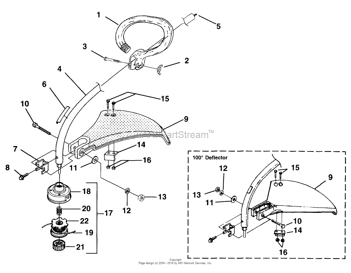 Homelite st625cc String Trimmer UT-20725 Parts Diagram for Shaft ...