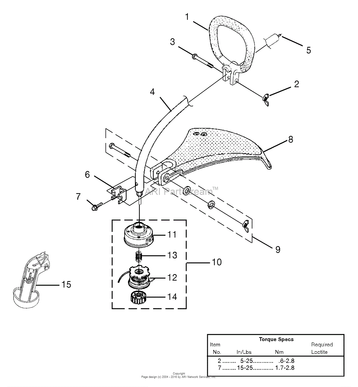 Homelite Trim 'n Edge String Trimmer UT-20779 Parts Diagram for Shaft ...