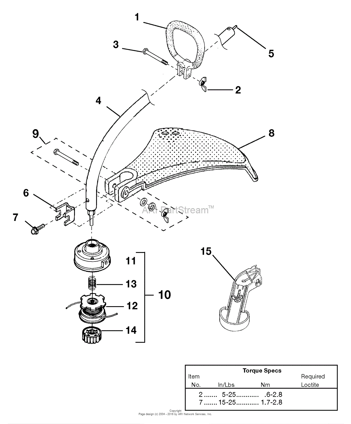 Homelite TrimLite(TM) String Trimmer UT-20930 Parts Diagram for Shaft ...