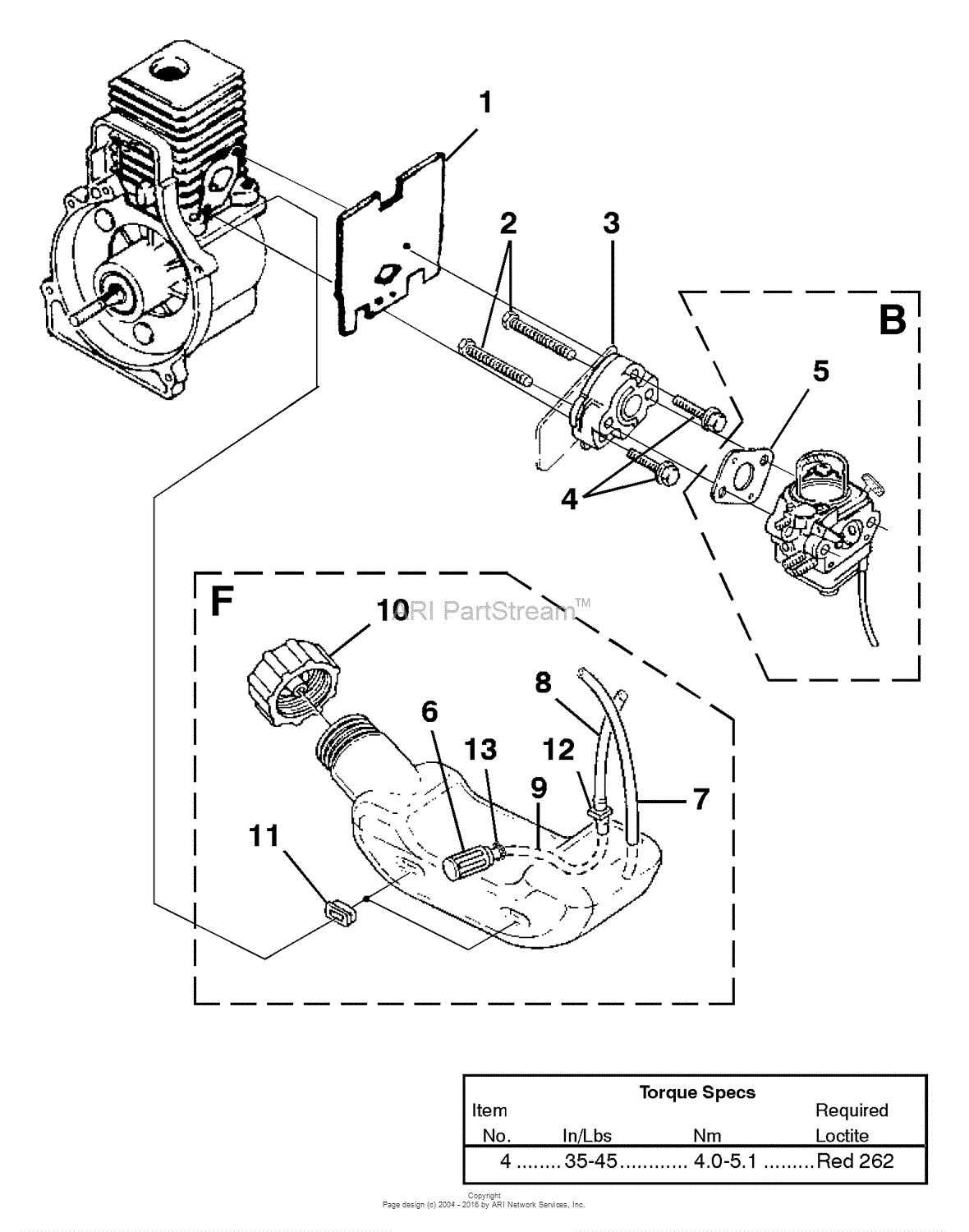 Homelite TrimLite String Trimmer UT20706 Parts Diagram for Carburetor