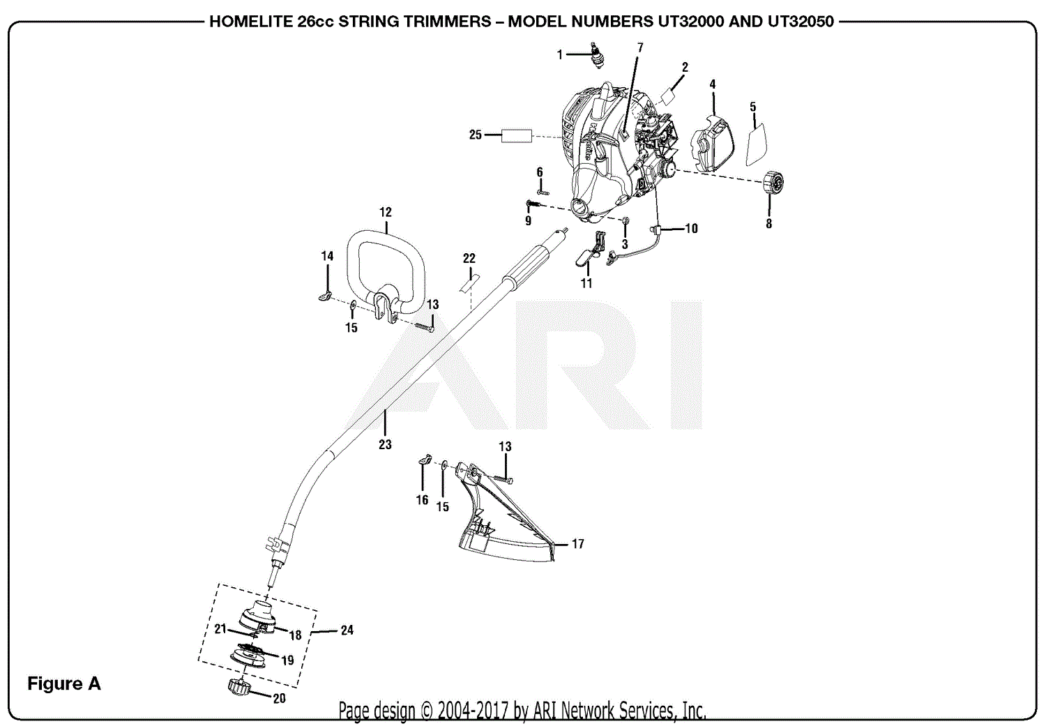 Homelite Trimmer Parts Lookup 6338