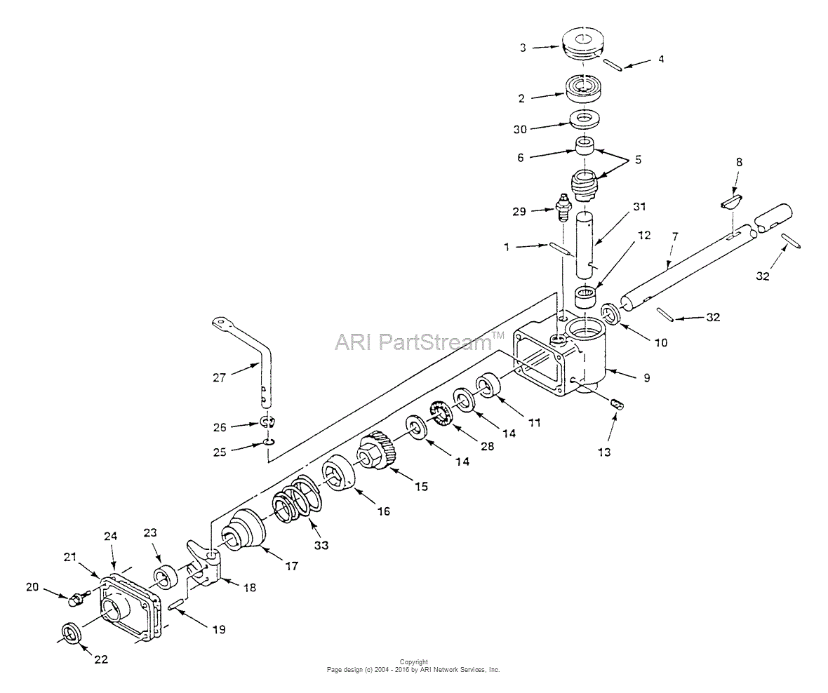 Homelite HMB21P5I Walk Behind Mower UT-30529-B Parts Diagram for Gear ...