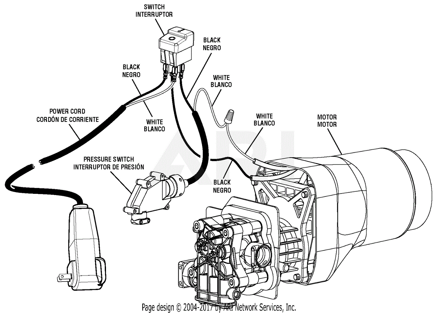 Homelite Ps14133 Powerstroke Pressure Washer Parts Diagram For Wiring