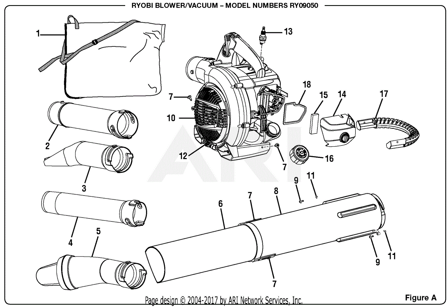 Ryobi Blower Parts Diagram
