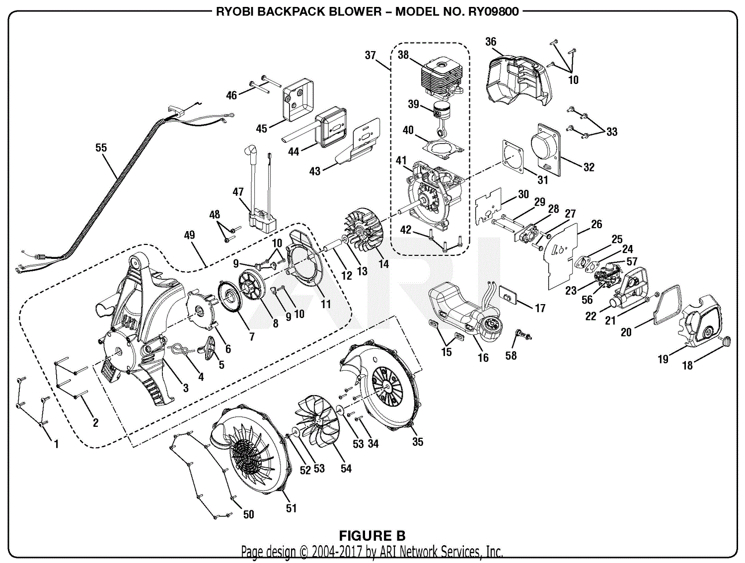 Homelite Leaf Blower Parts Diagram - Free Wiring Diagram