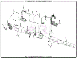 Homelite RY40402 Blower Parts Diagrams