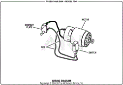 Homelite P546 18 Volt Chain Saw Mfg. No. 107175001 Parts Diagrams