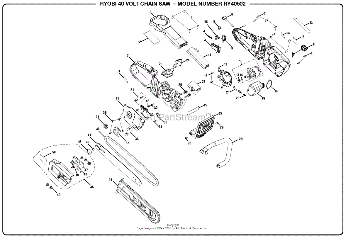 Ryobi 40v Trimmer Parts Diagram | Webmotor.org