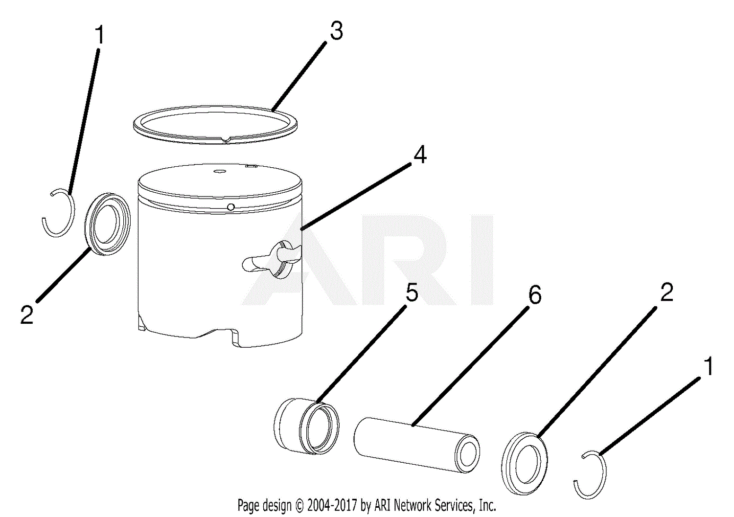Homelite Ry60511b Gas Cultivator Parts Diagram For Piston