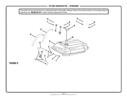 Homelite RY903600 Inverter Generator Mfg. No. 090930294 Parts Diagram ...