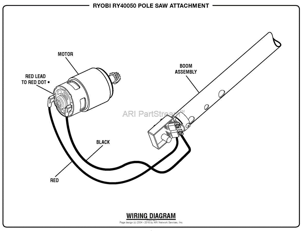 Homelite RY40050 Pole Saw Attachment Parts Diagram for ... poulan lawn mower wiring diagram 