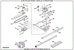 Homelite RY52504 Gas Pruner (TP30) Parts Diagram for Figure B