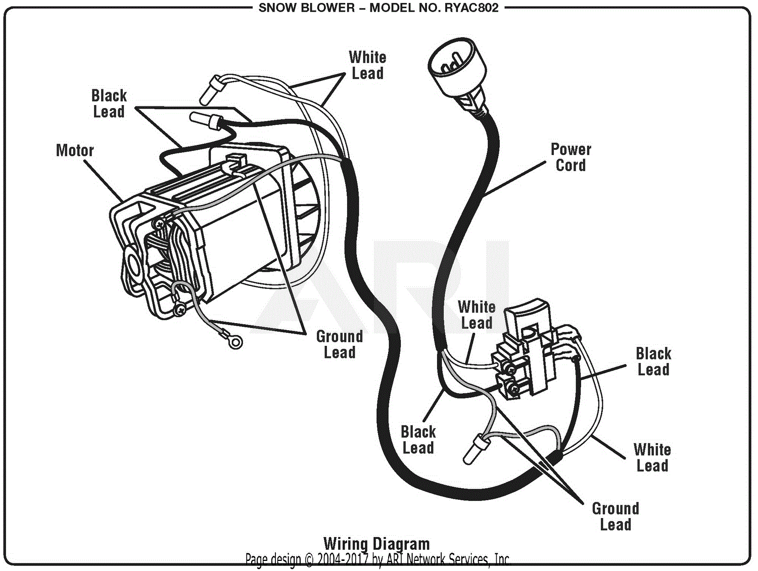 Homelite Ryac802 Snow Blower Parts Diagram For Wiring Diagram