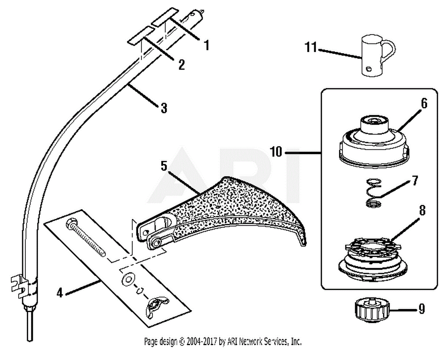 Homelite RY28121 26cc String Trimmers Parts Diagram for Figure C