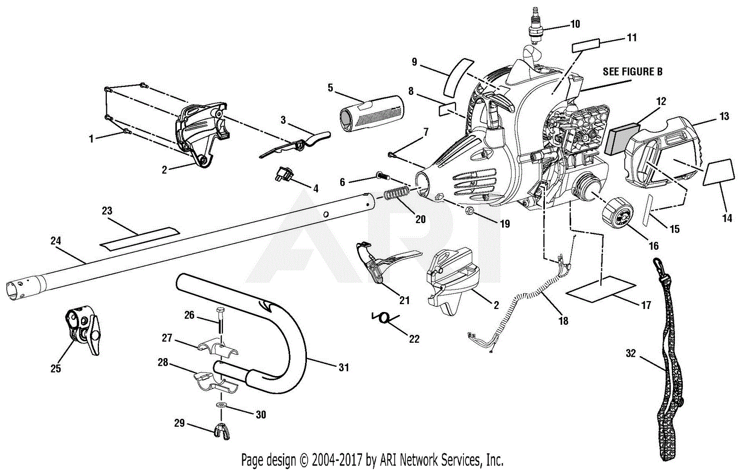 Brush Cutter Parts Diagram