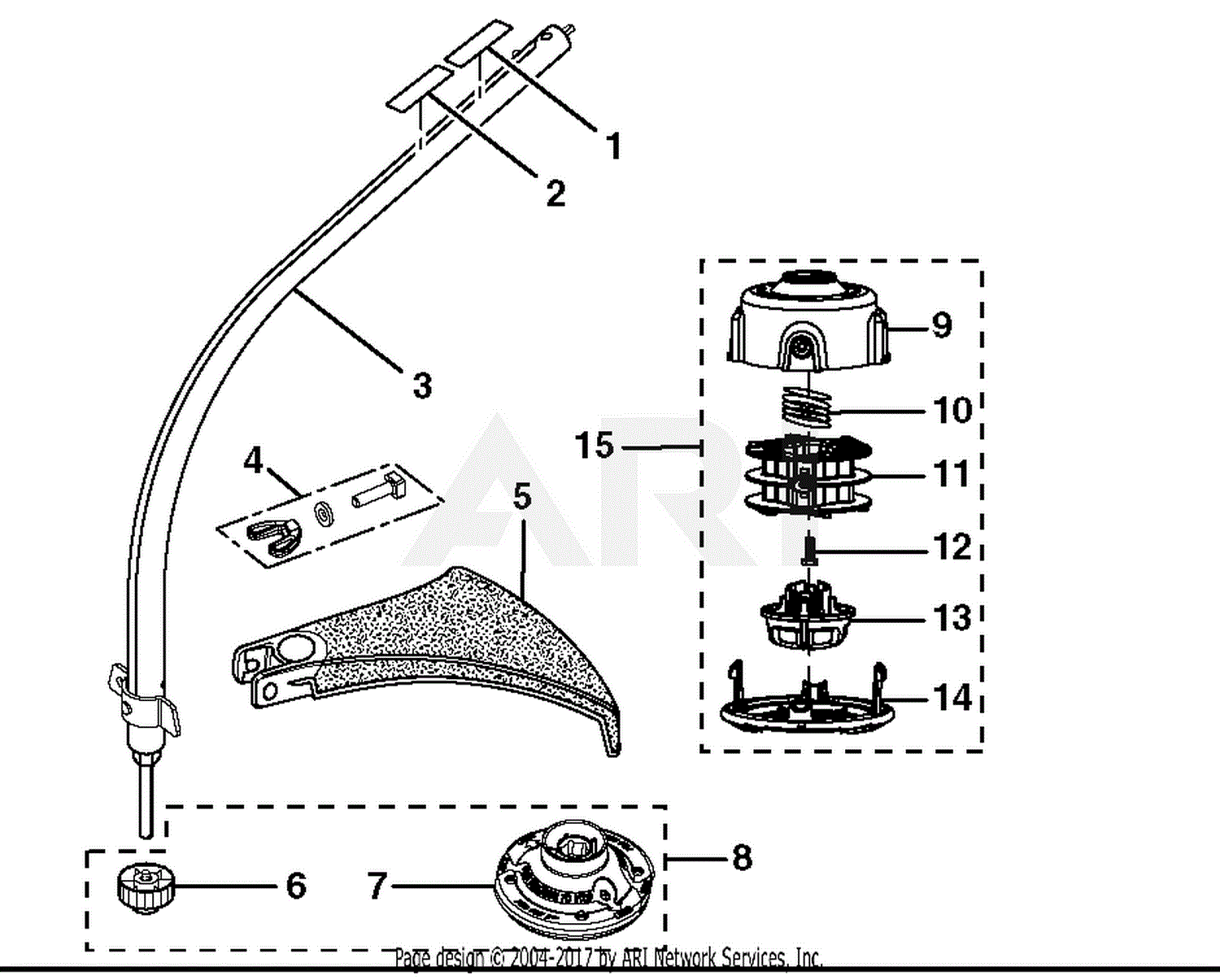 Homelite RY34420 30cc String Trimmer Parts Diagram for Figure C