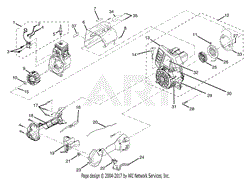 Homelite Ry70101a Curved Shaft Trimmer Parts Diagram For Upper Housing 