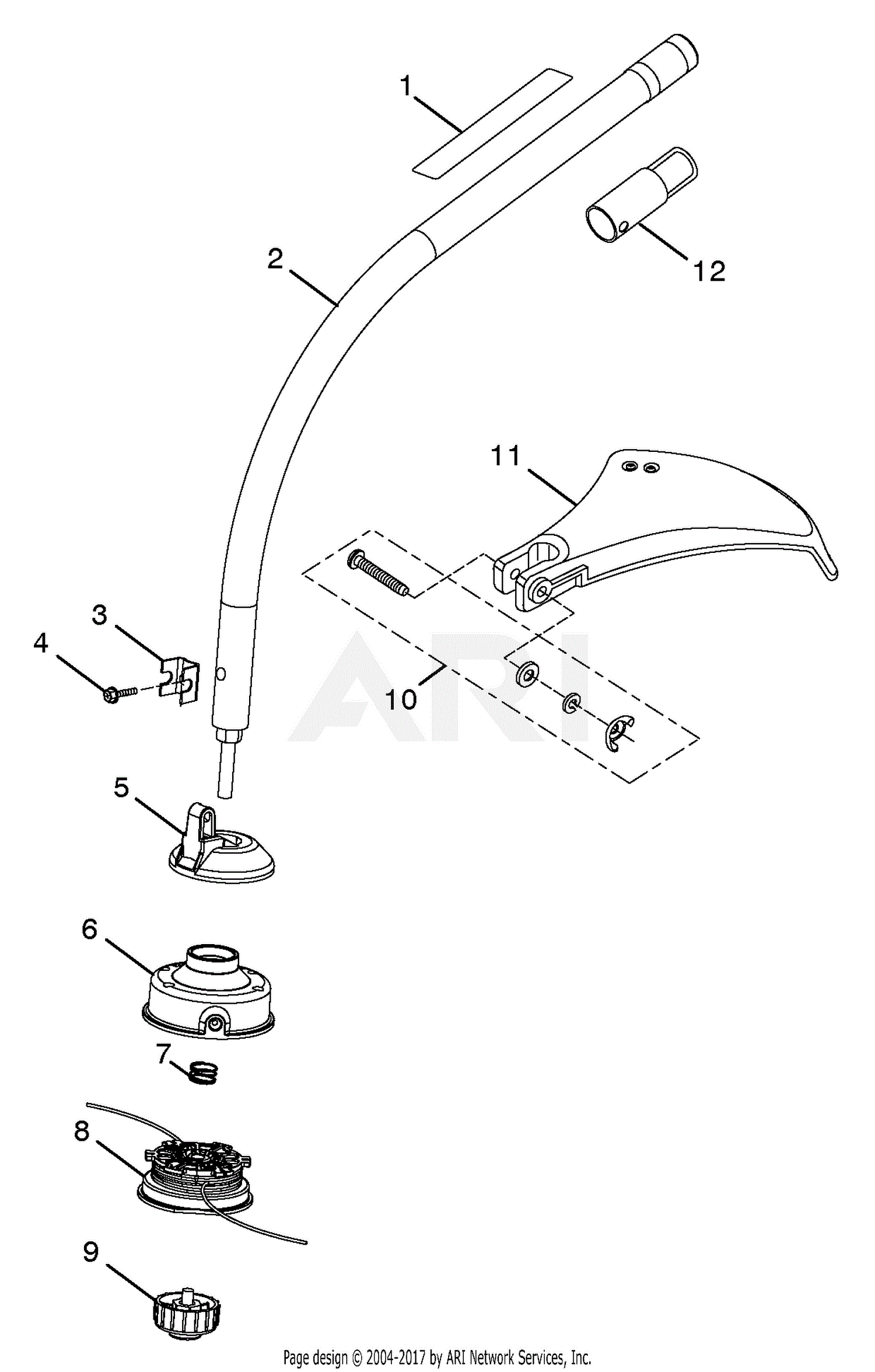Homelite 51930 Curved-Shaft Trimmer S/N 230000001 & Up ... diagrams 4 8 engine 