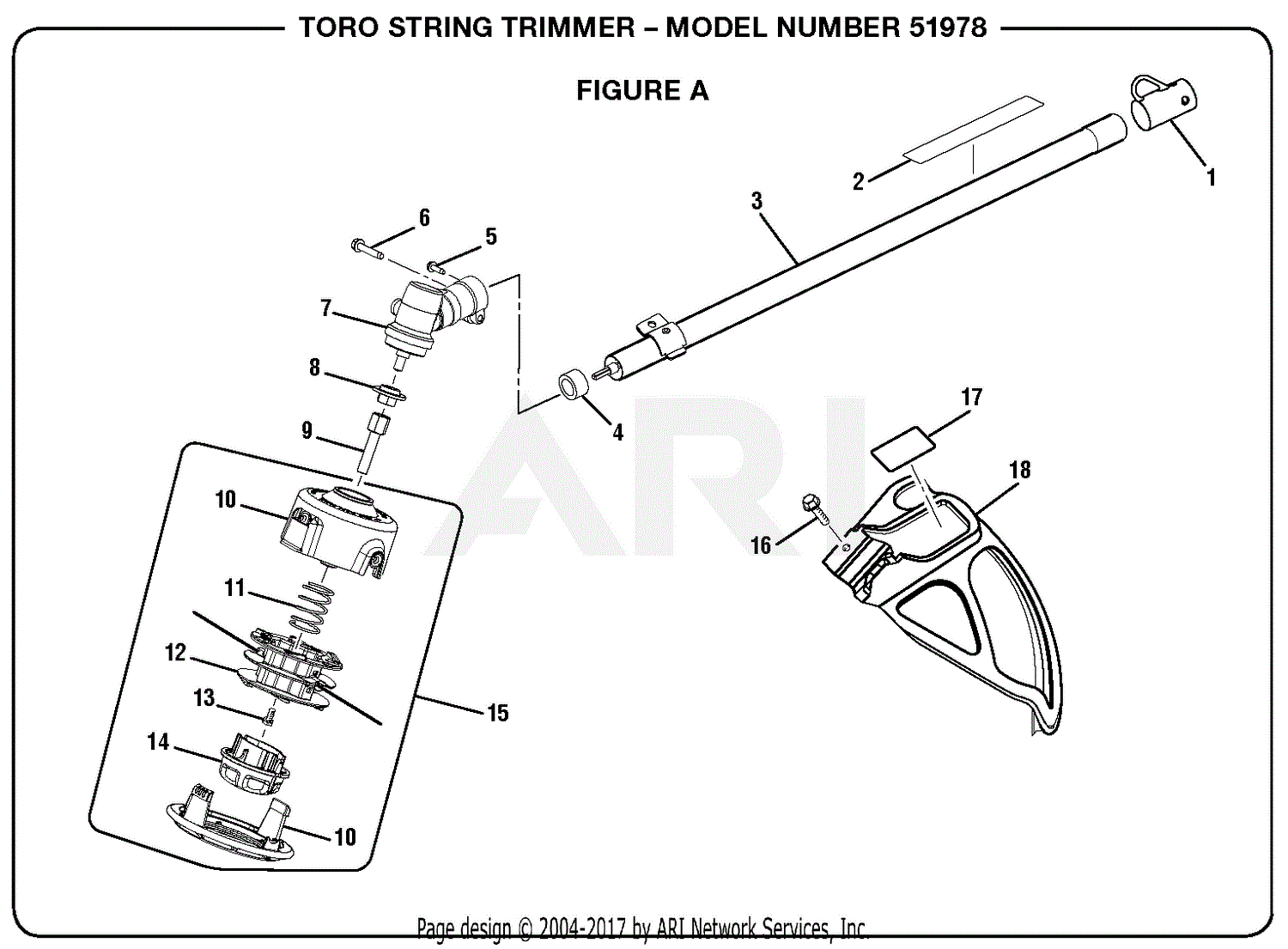 Parts – 18in Straight-Shaft Gas Trimmer