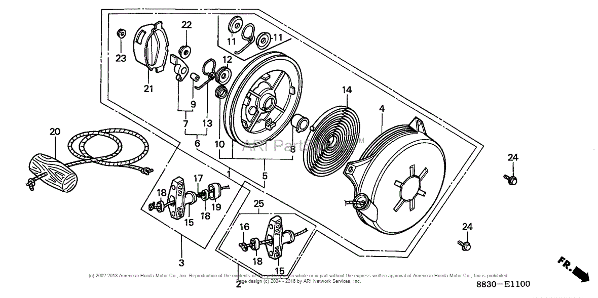 Honda Engines G200 VA5 ENGINE, JPN, VIN# G200-1000001 TO G200-2344556