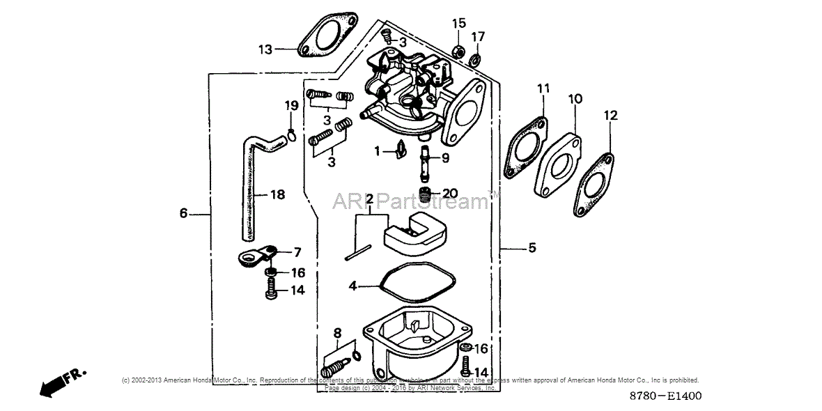 Honda Engines G35 Q1 ENGINE, JPN, VIN# G35-1000001 TO G35-1101308 Parts ...