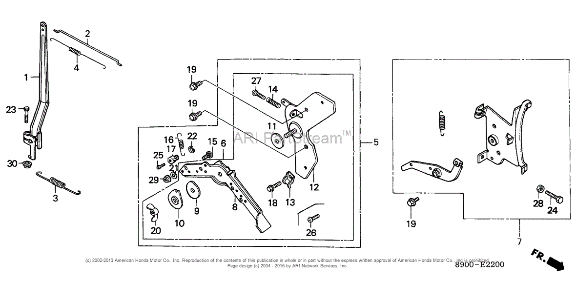 Honda Engines G400K1 QB6 ENGINE, JPN, VIN# G400-1200001 TO G400-1519048 ...