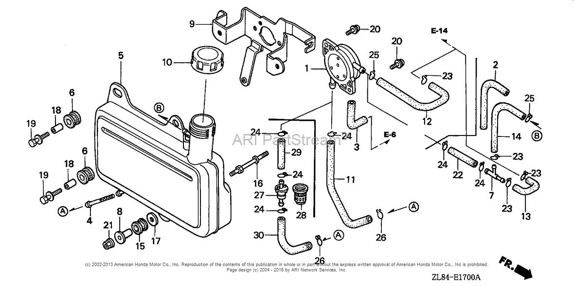 Honda Engines GC160A QBC ENGINE, USA, VIN# GCAHA-1000001 ...