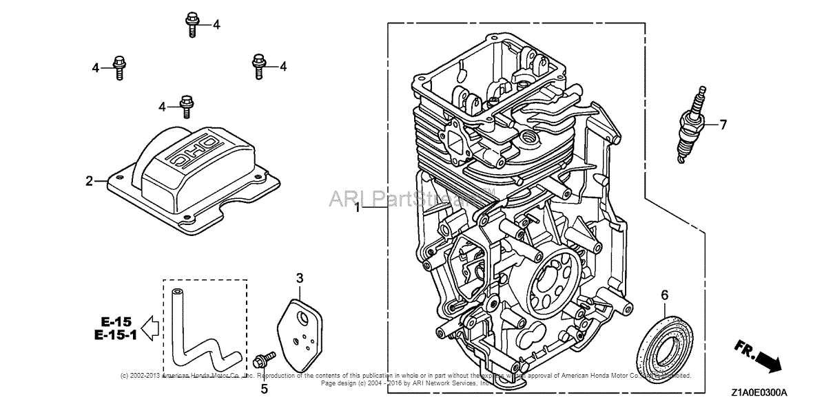 Honda Engines GC190A MHA2 ENGINE, USA, VIN# GCAAA-1000001 ...